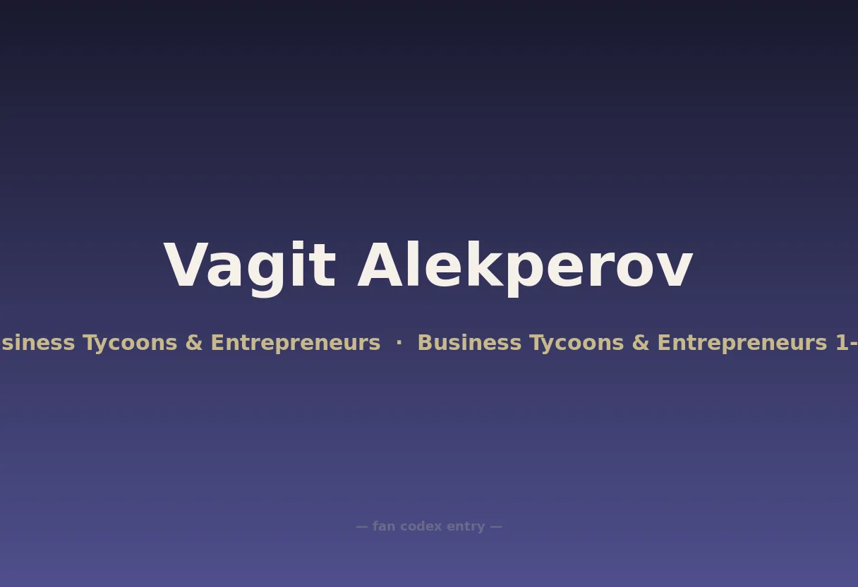 Vagit Alekperov