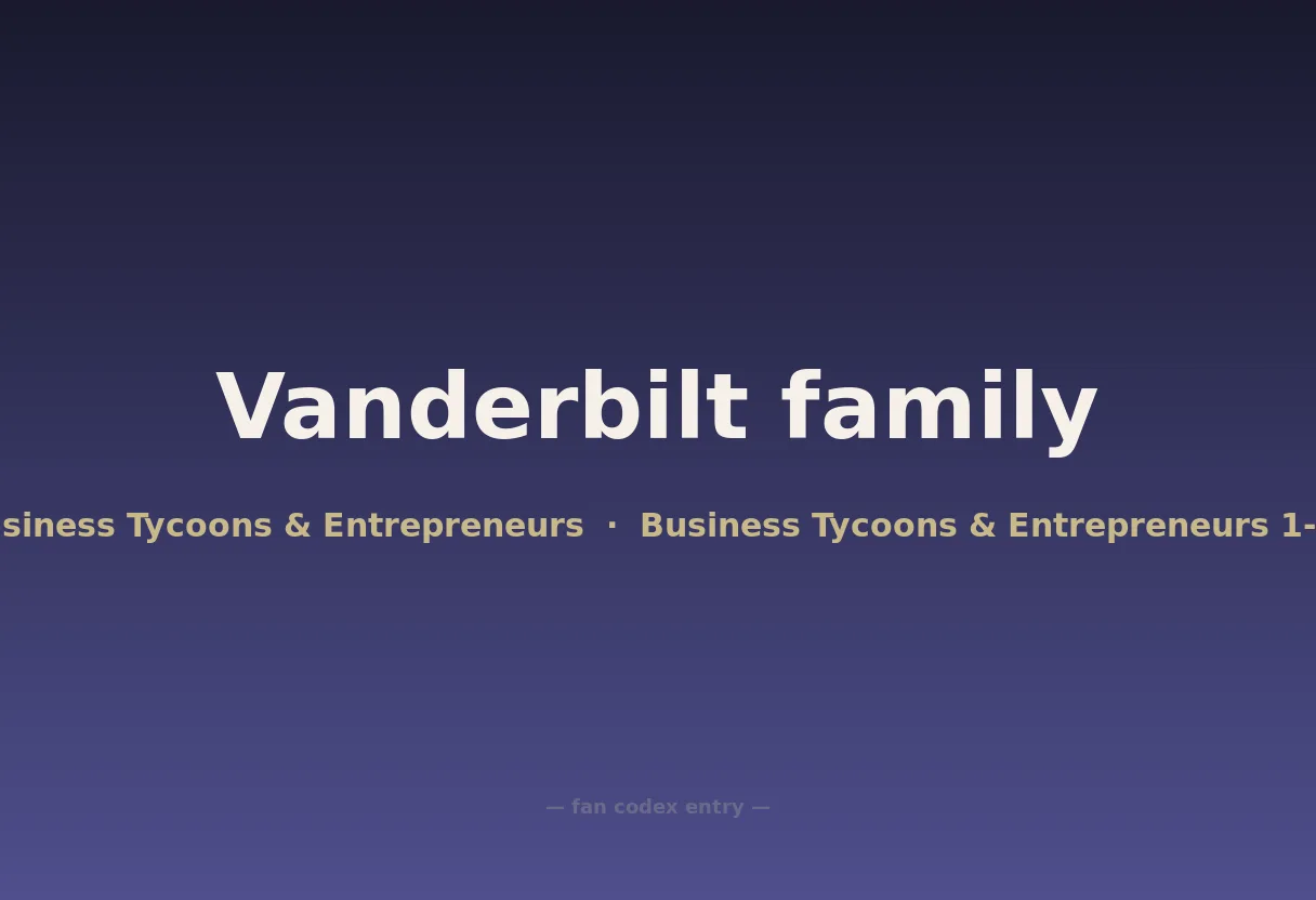 Vanderbilt family