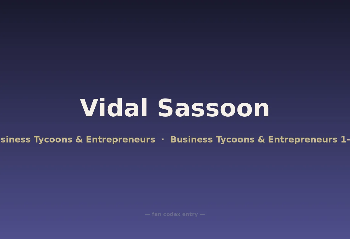 Vidal Sassoon