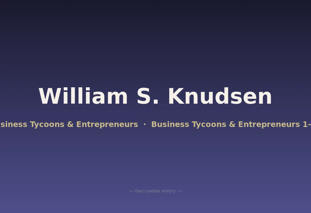 William S. Knudsen